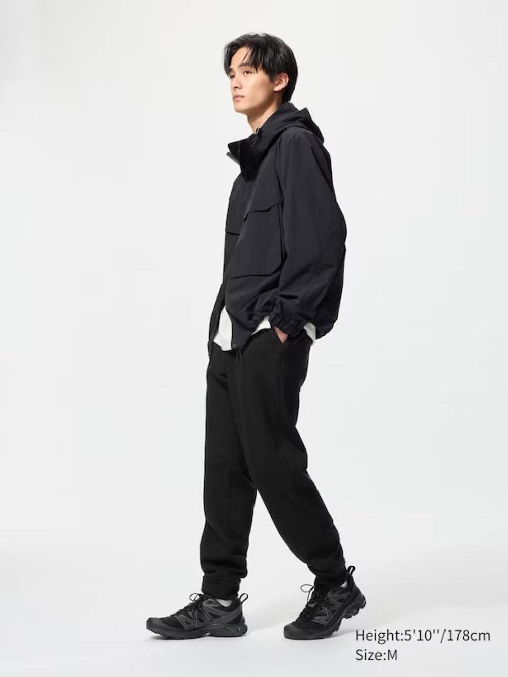 Uniqlo HEATTECH Pile Lined Sweatpants Joggers Black